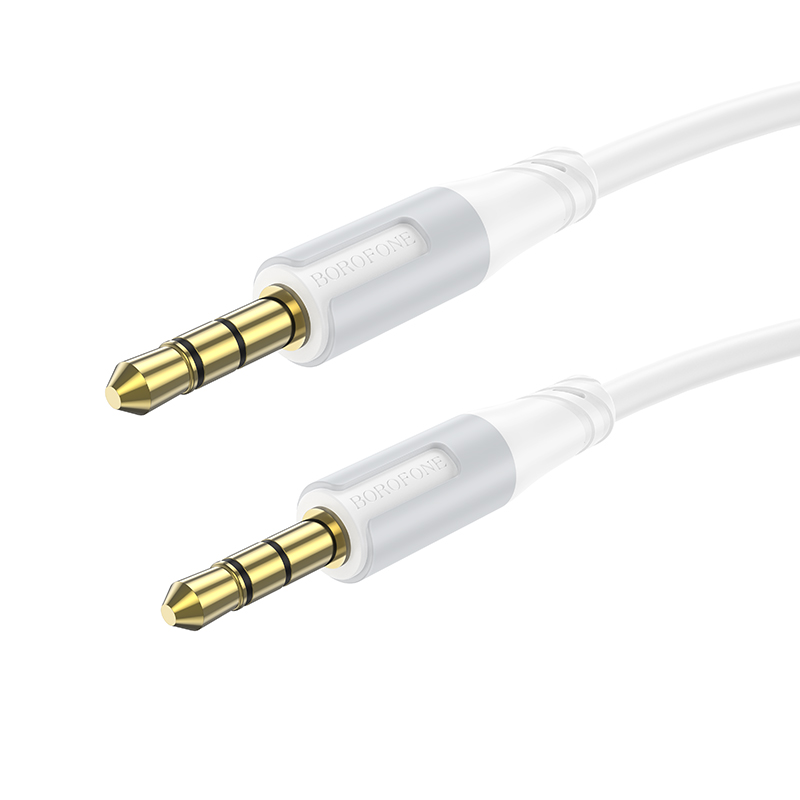 

Аудиокабель AUX 3.5mm 1.0м Borofone BL19 White, BL19