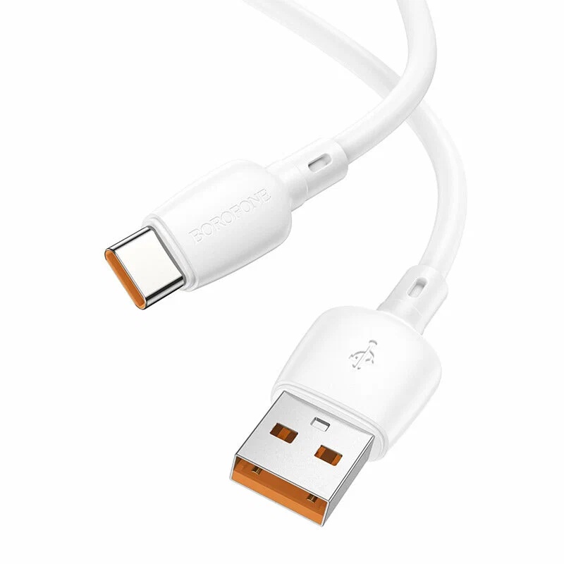 

Кабель BOROFONE B-03162 USB Type-C - USB, 1м, белый, B-03162