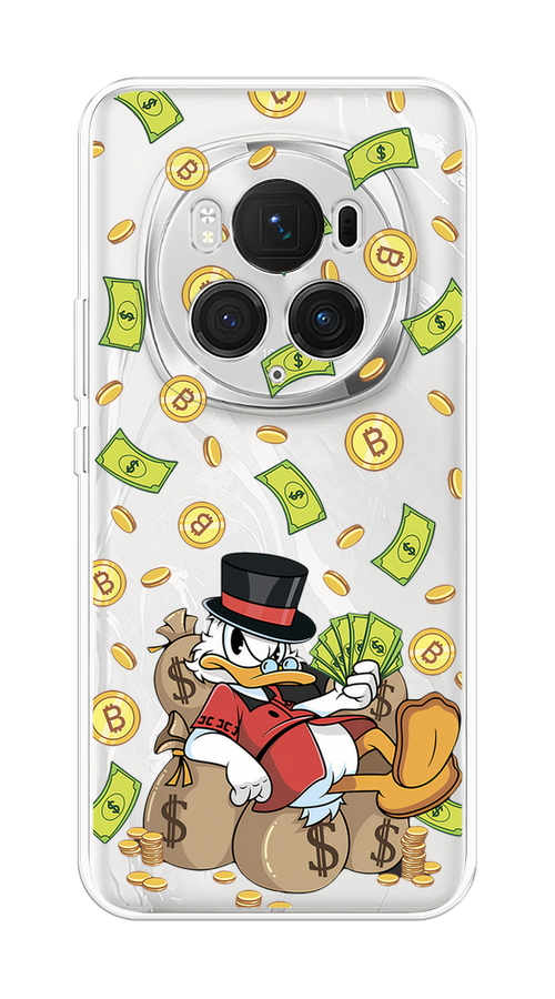 

Чехол на Honor Magic 6 Pro "Скрудж Макдак в красном", Красный;черный;коричневый;прозрачный, 6123750-1