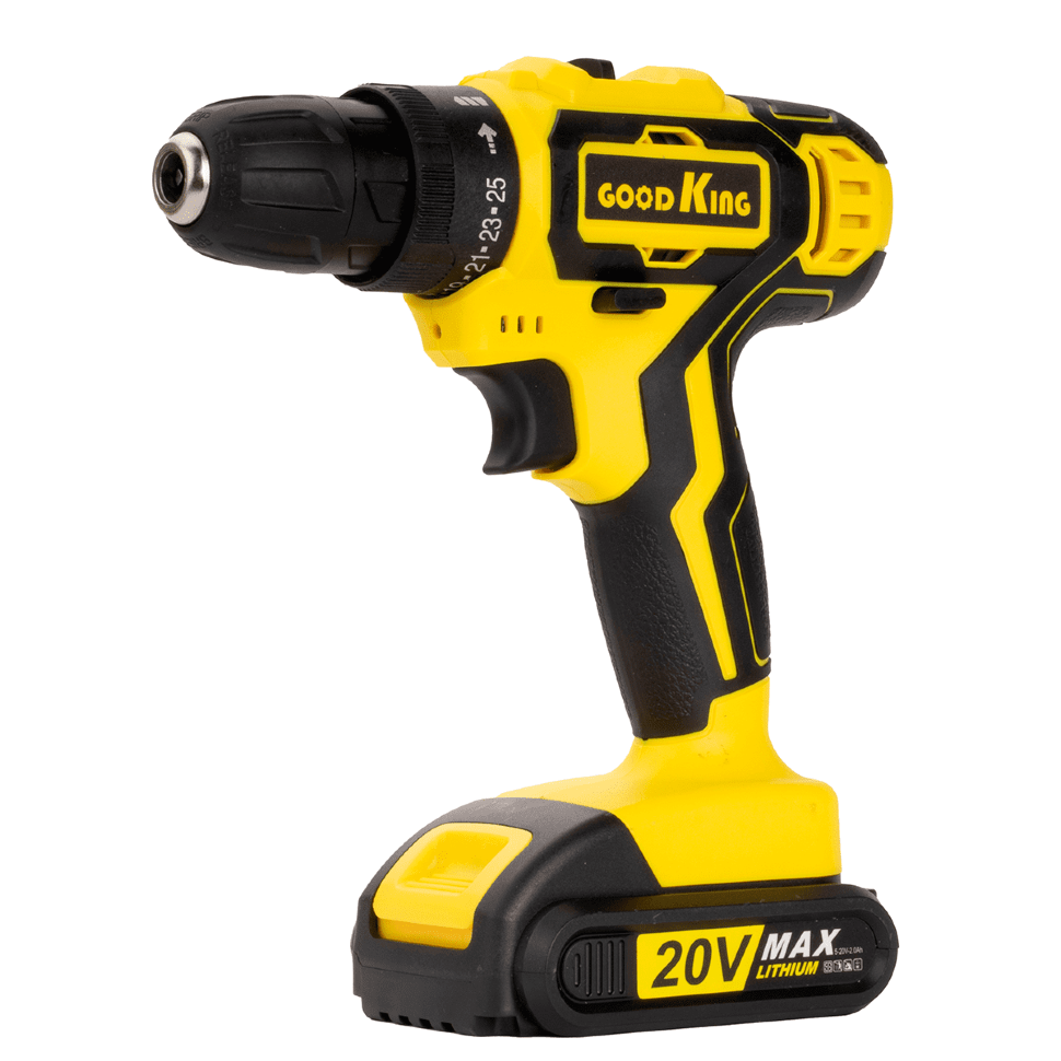 Аккумуляторная дрель-шуруповёрт GOODKING 2Ah 20V 40Нм YL-102001 372400₽