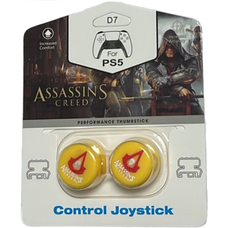 

Накладки на стики для DualSense/DualShock 4 DH Assassins Creed\D07 (2 шт) Желтый PS4/PS5, Желтый;красный, DH Assassins Creed\D07