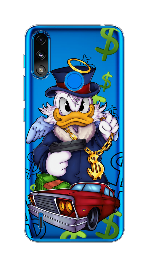 

Чехол на Lenovo K13/Motorola Moto E7 Power "Scrooge McDuck with a Gold Chain", Красный;синий;белый, 113050-6