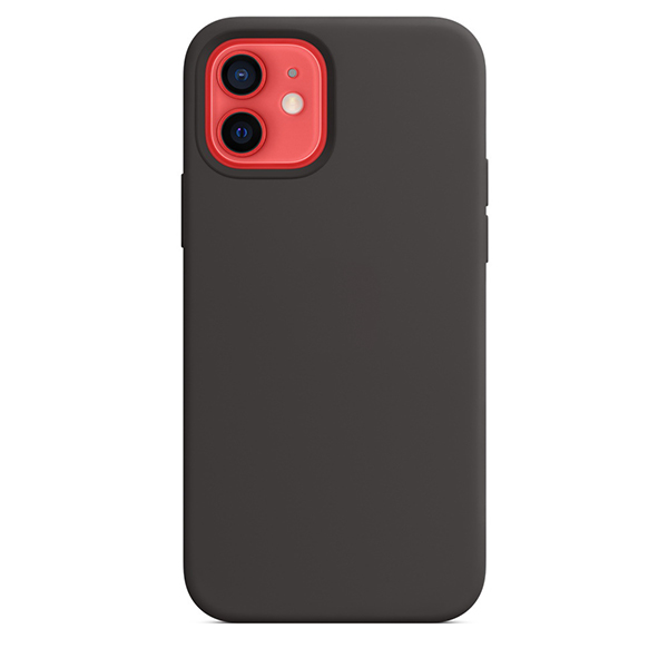 фото Чехол silicon case with magsafe и анимация цвета для iphone 12 pro max 6.7, черный ademar