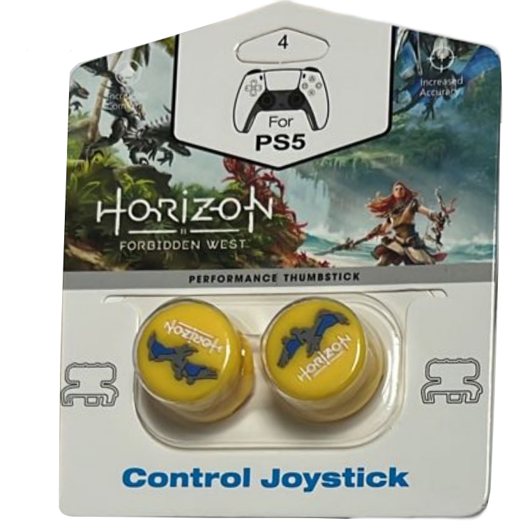 

Накладки на стики для DualSense/DualShock 4 DH Horizon Forb West\D04 2 шт Yellow PS4/PS5, Желтый;синий, DH Horizon Forbidden West\D04