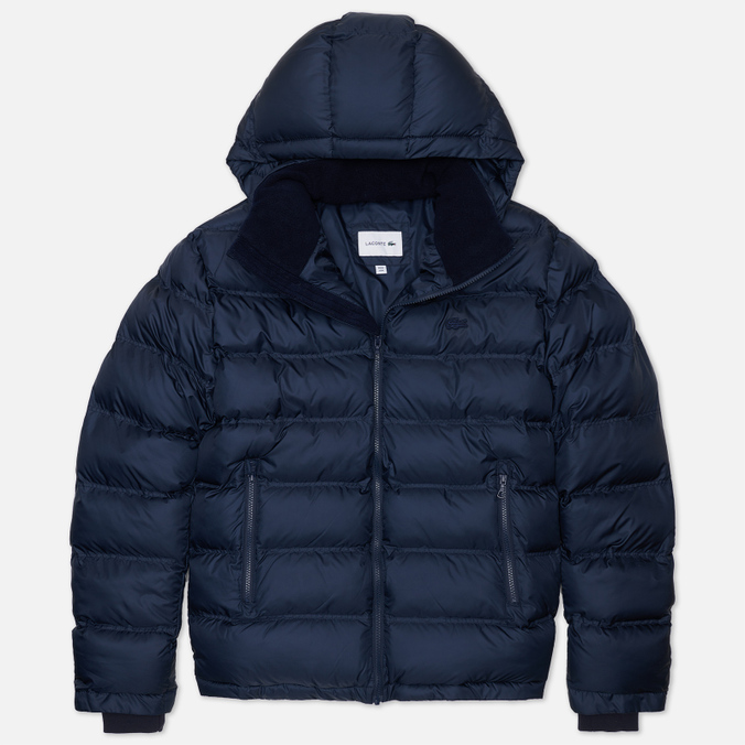 

Мужской пуховик Lacoste Hooded Quilted синий, Размер 48, Hooded Quilted