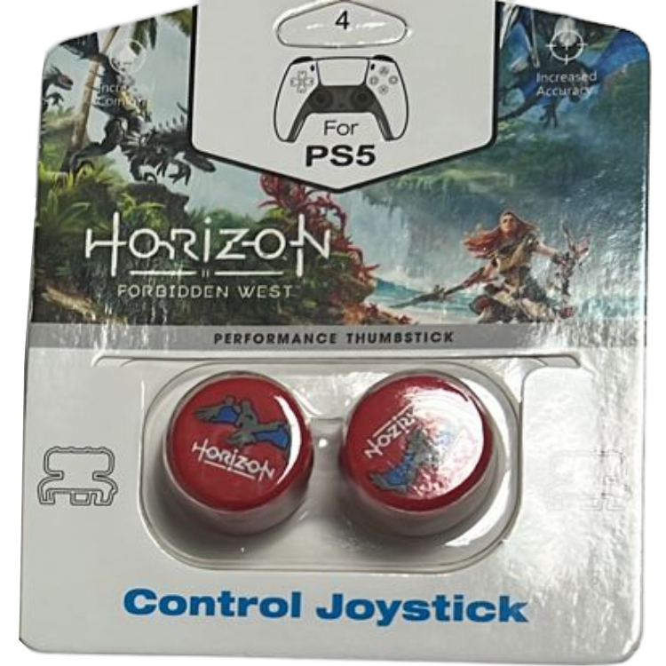 

Накладки на стики для DualSense/DualShock 4 DH Horizon Forbidden West\D04 Red (PS5/PS4), Белый;красный, DH Horizon Forbidden West\D04