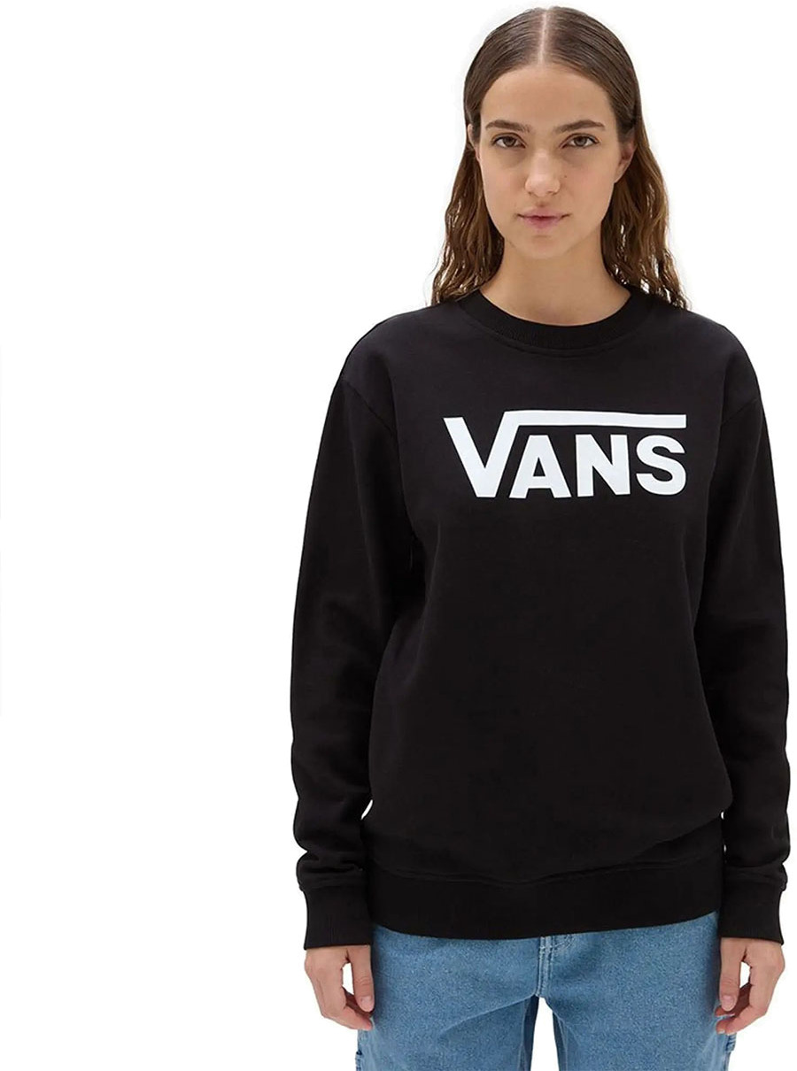 Свитшот женский Vans CLASSIC V BFF CREW черный M