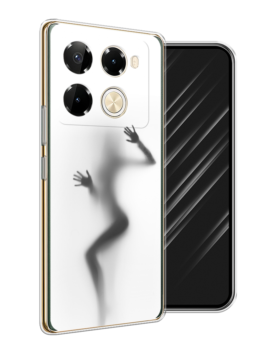 

Чехол Awog на Infinix Note 40 Pro 5G/Note 40 Pro Plus "Девушка в душе", Серый;белый;черный, 3106050-1