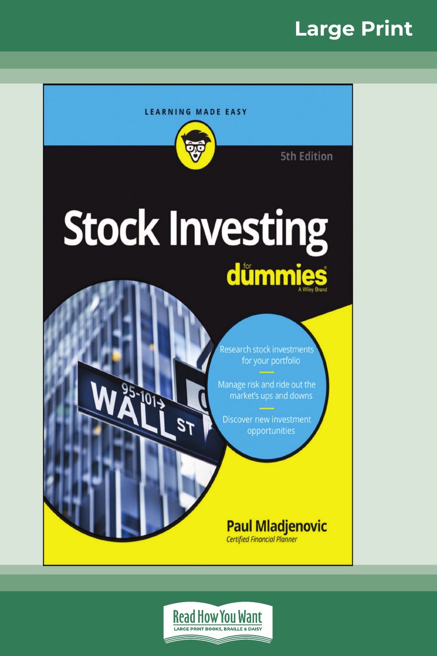 

Stock Investing For Dummies, 5th Edition (16pt Large Print Edition)
