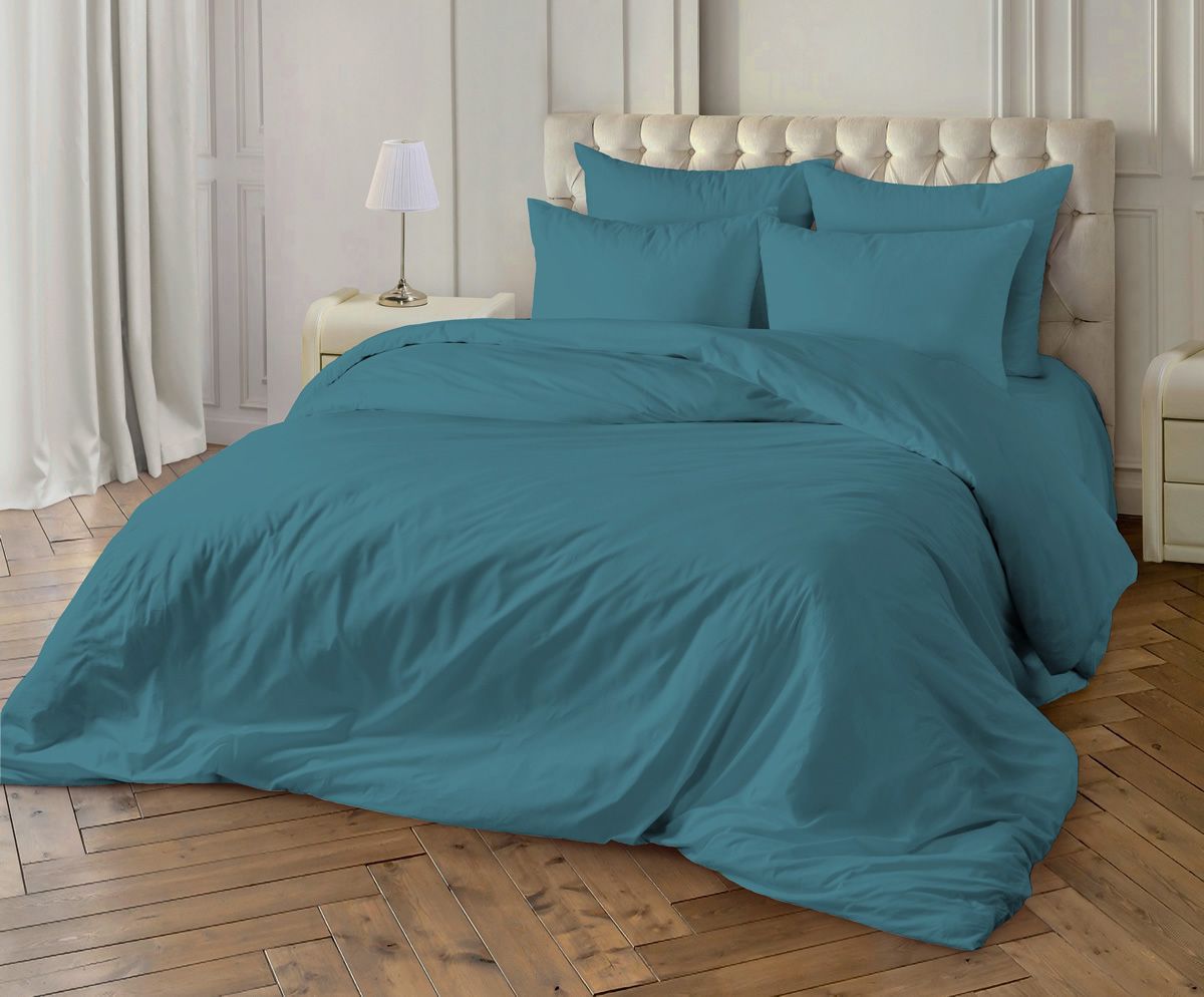 

Простыня Maktex Аква Циан 80x200 см, Простыни поплина резинке