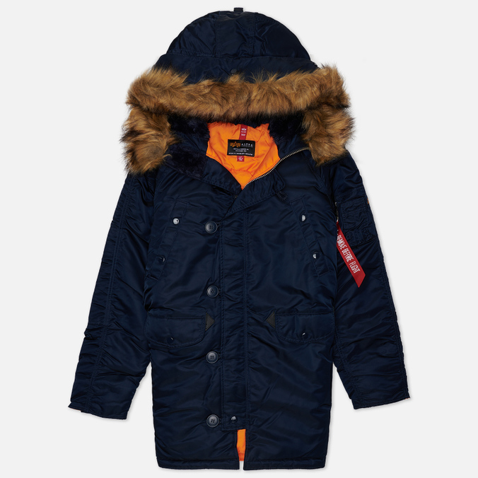 

Женская куртка парка Alpha Industries N-3B синий, Размер M, N-3B
