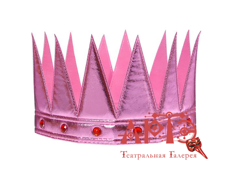 

Корона "Царь" с камнями, розовая (Цв: Розовый ), SL1498588