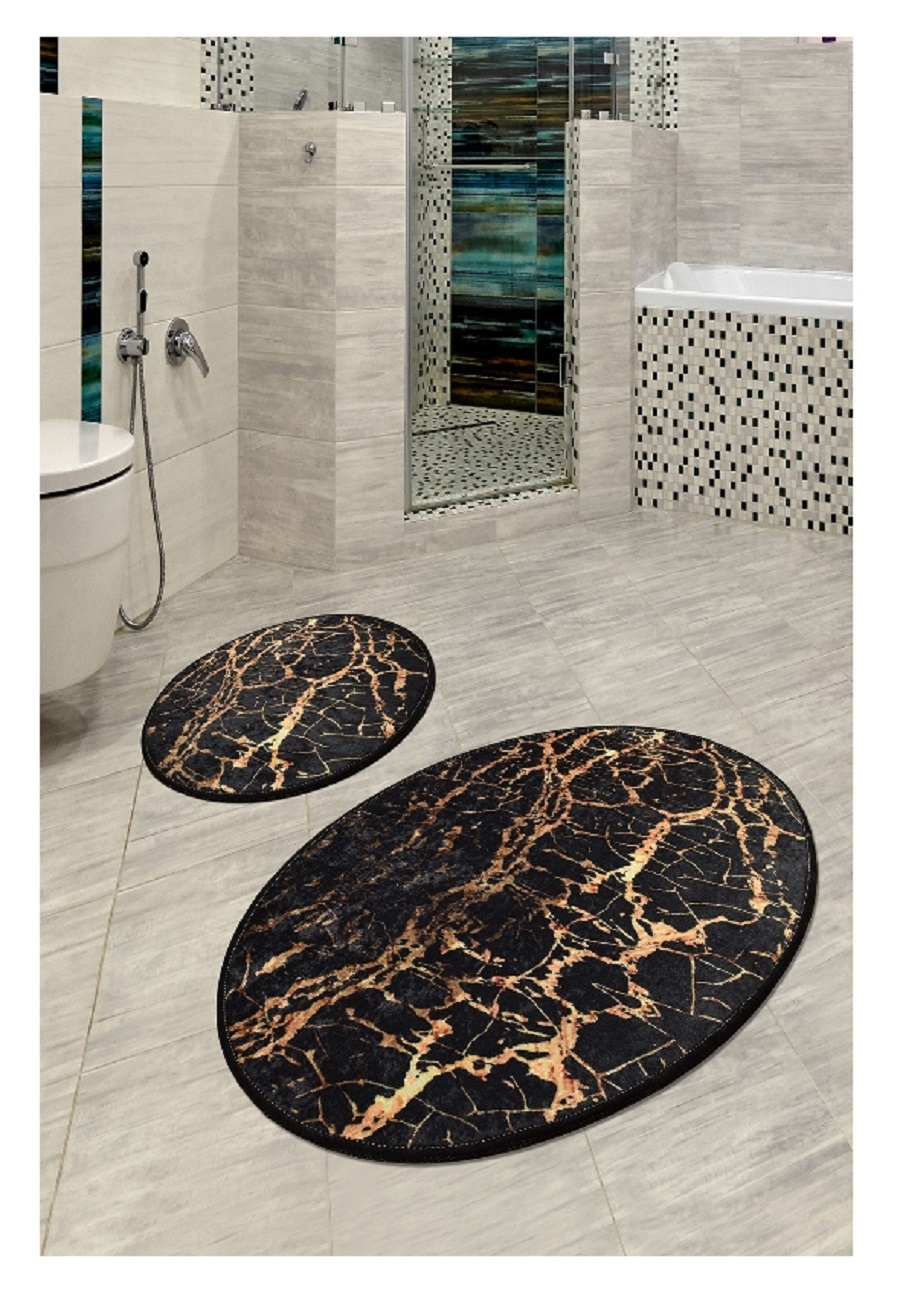 фото Набор ковриков для ванной (2шт): 60x100, 50x60 см; chilai home, мультицвет, 8682125925677
