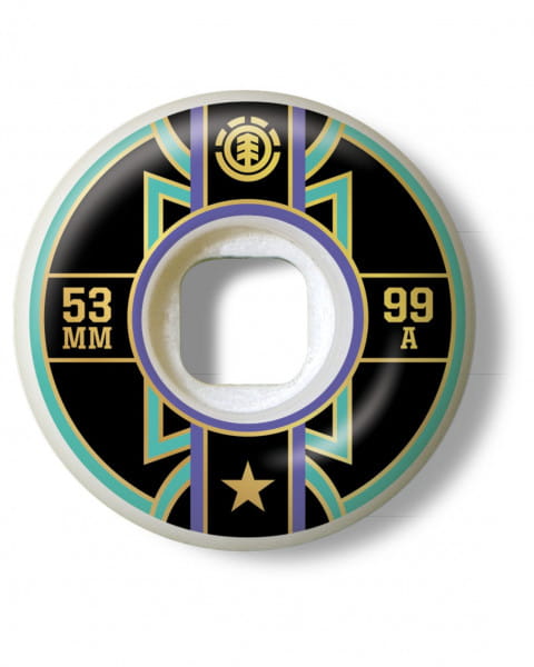 

Набор Из 4 Колес Для Скейтборда Banner Year 53 Mm р. One Size мультиколор