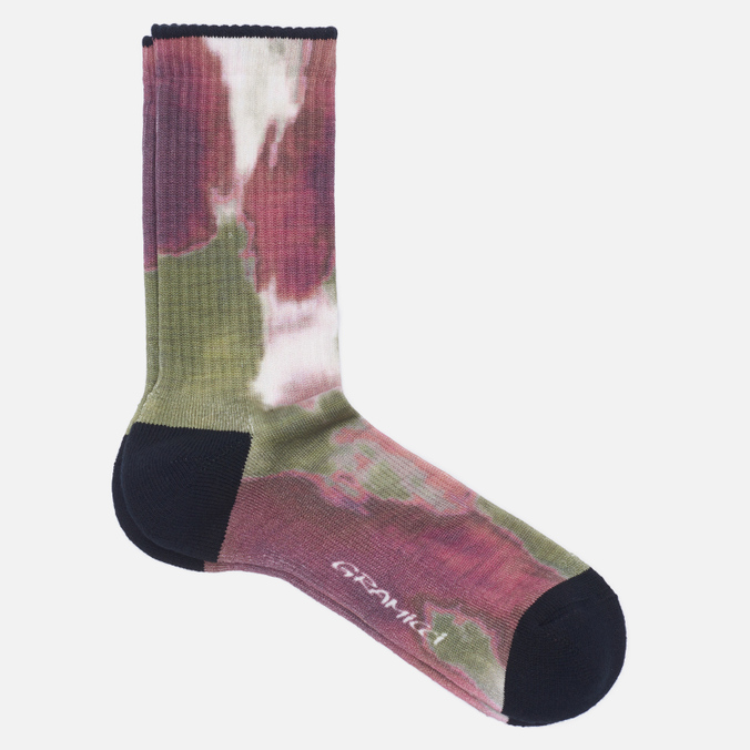 

Носки Gramicci Tie-Dye Print Crew коричневый, Размер 43-46 EU, Tie-Dye Print Crew