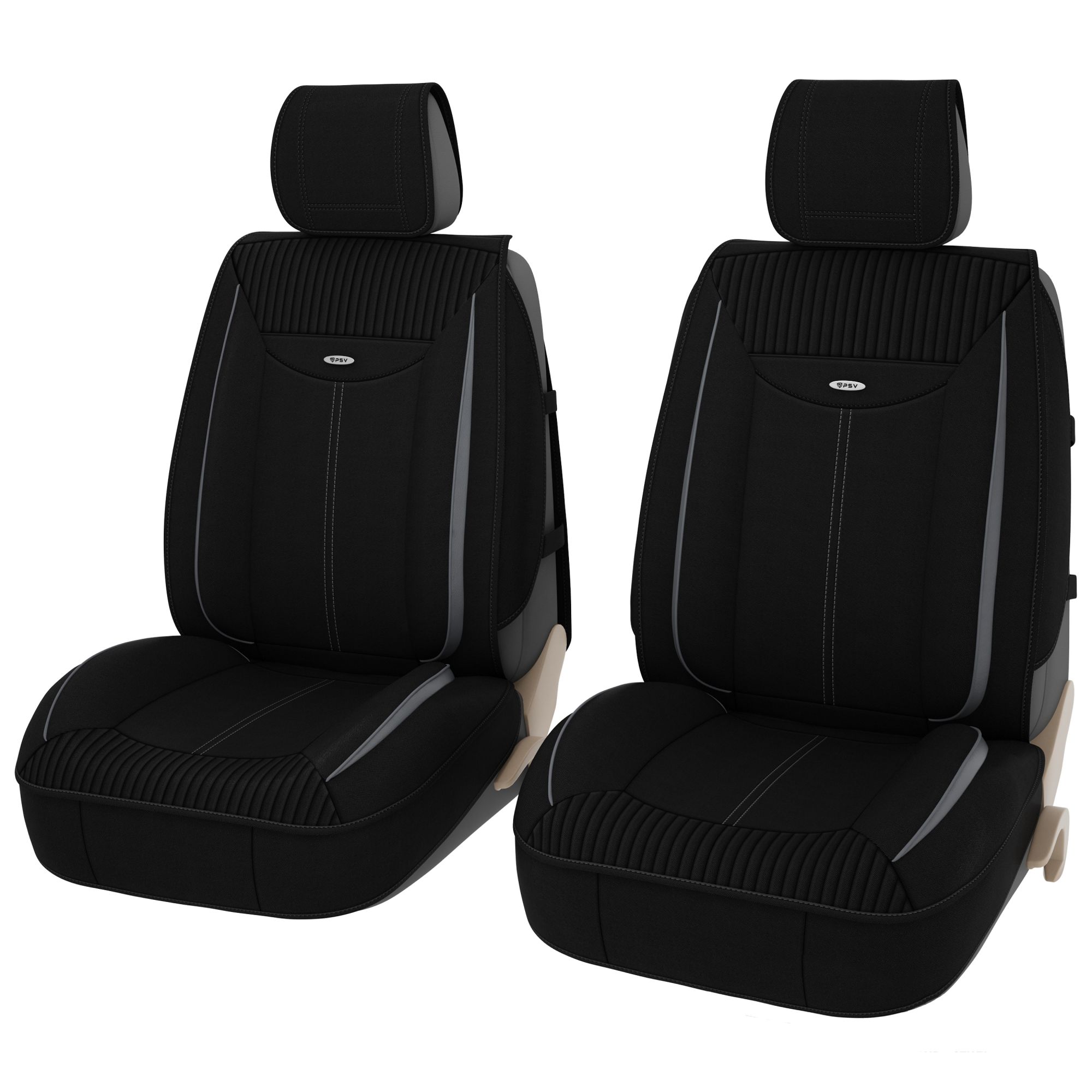 

Накидки 3D "PREMIUM" PSV Flat 2 FRONT (Черно-Серый), компл.