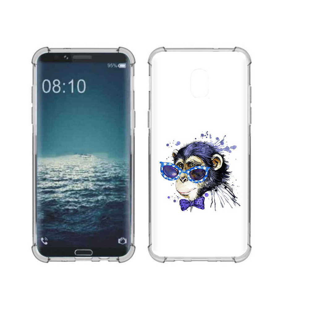 

Чехол MyPads Tocco для Samsung Galaxy J3 акварельная обезьяна (PT226926.574.216), Прозрачный, Tocco