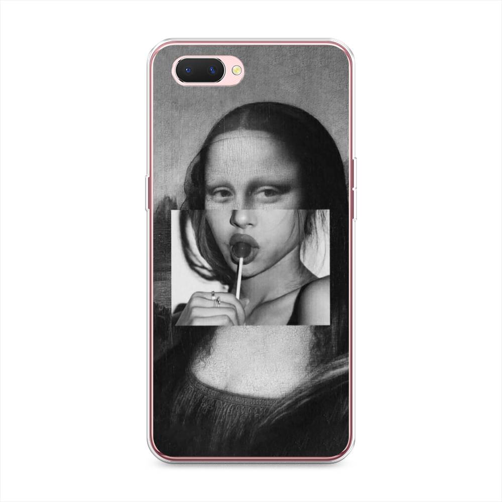 

Чехол Awog на Oppo A3s "Mona Lisa sucking lollipop", Разноцветный, 252050-9