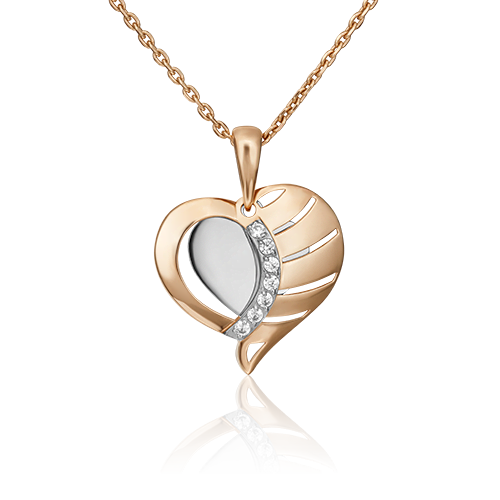

Подвеска из золота с фианитом PLATINA jewelry 03-3020-00-401-1111-48_0, 03-3020-00-401-1111-48_0