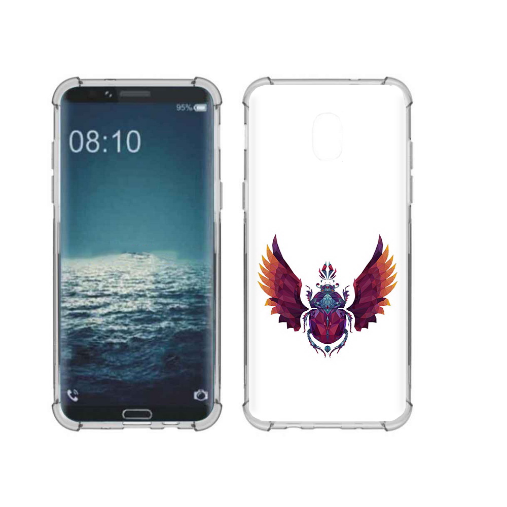 

Чехол MyPads Tocco для Samsung Galaxy J3 алмазный скоробей (PT226926.574.219), Прозрачный, Tocco