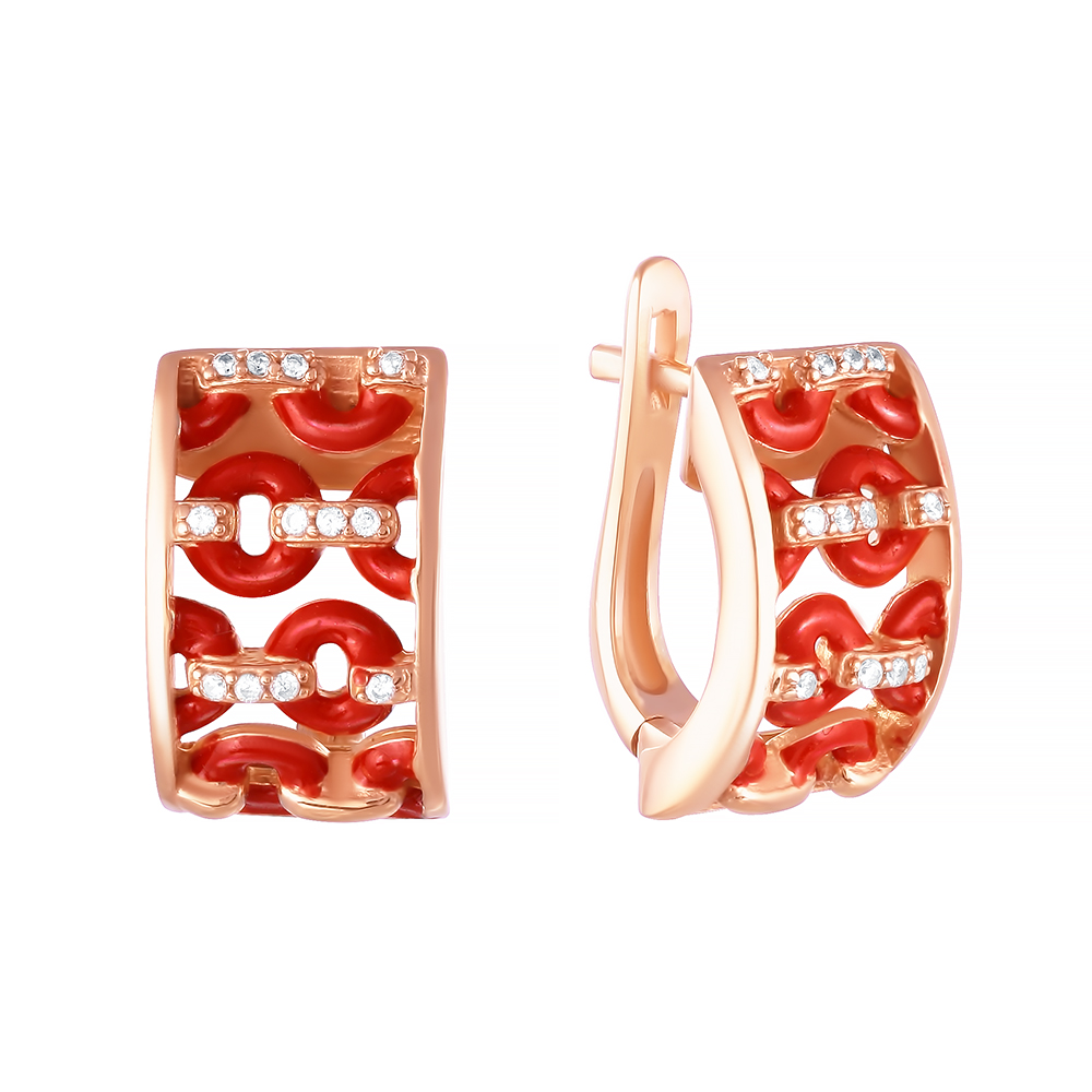 

Серьги из серебра Element47 KBT-005EN-2_SR_ENAM_001_PINK, эмаль/фианит, KBT-005EN-2_SR_ENAM_001_PINK