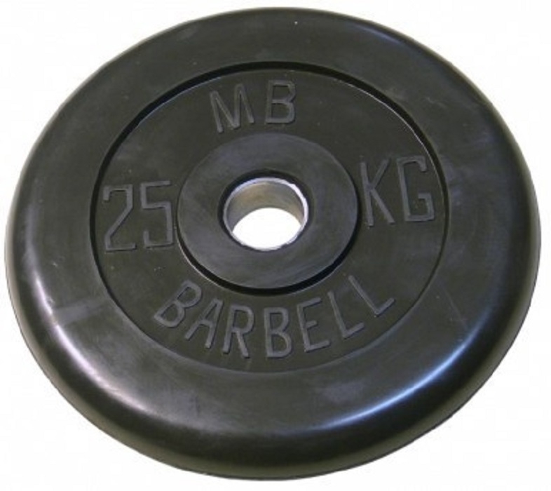 

Диск для штанги MB Barbell Стандарт 25 кг, 26 мм черный, Стандарт