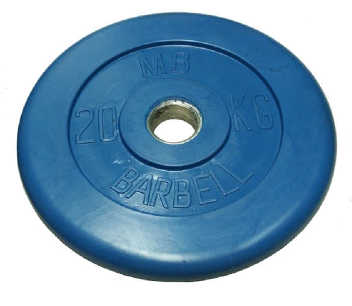 Диск для штанги MB Barbell Стандарт 20 кг, 31 мм черный