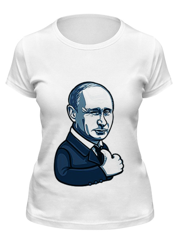 

Футболка женская Printio Путин - like белая L, Белый, Путин - like