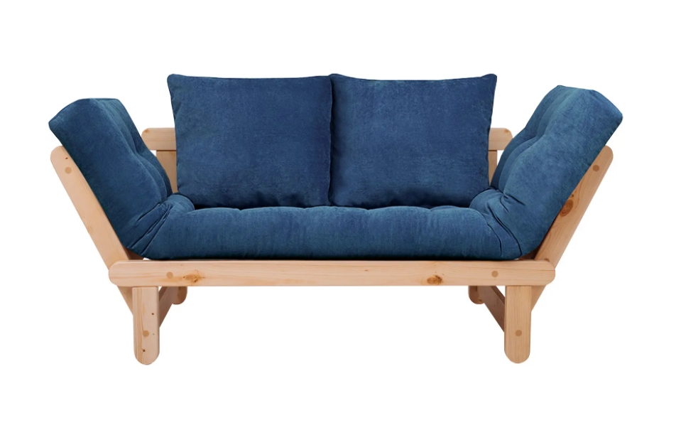 фото Диван-кровать андерсон сламбер, сосна натуральная/синий