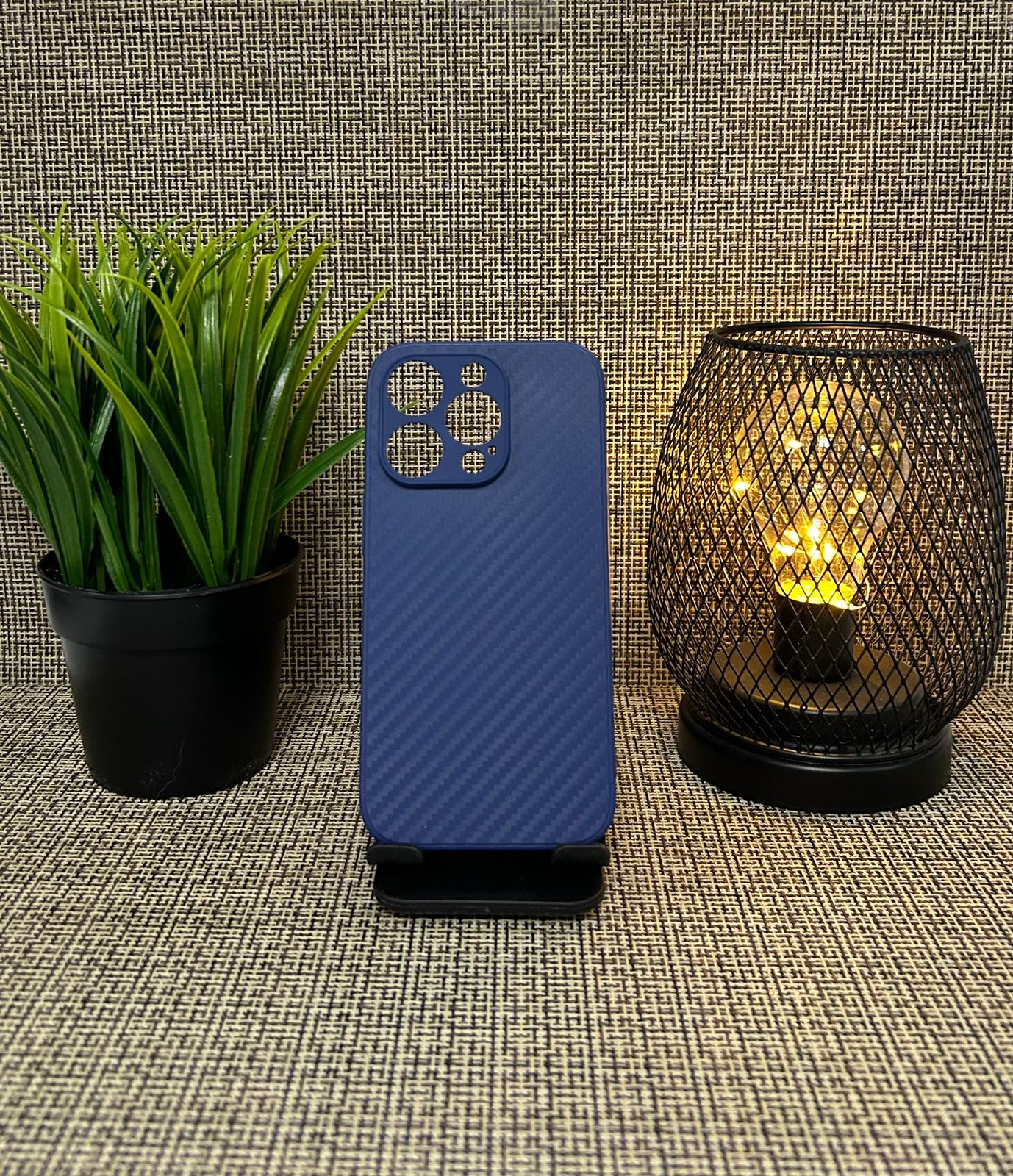 

Чехол для iPhone 14 pro имитация CARBON синий, IPhone 14 Pro