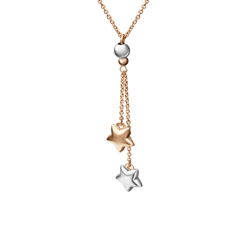 

Колье-галстук из комбинированного золота 45 см PLATINA jewelry 07-0201-00-000-1111-01, 07-0201-00-000-1111-01