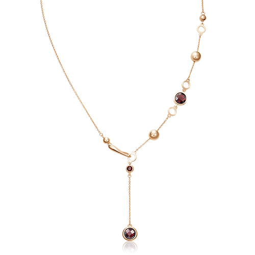 

Колье-галстук из красного золота с гранатом 45 см PLATINA jewelry 07-0229-00-204-1110-46, 07-0229-00-204-1110-46