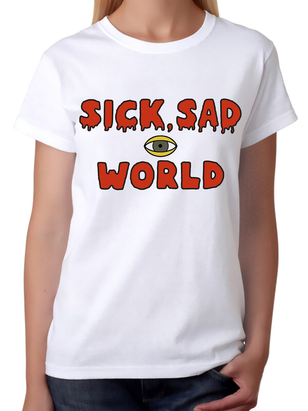 фото Футболка женская design heroes дарья - sick sad world белая 3xl