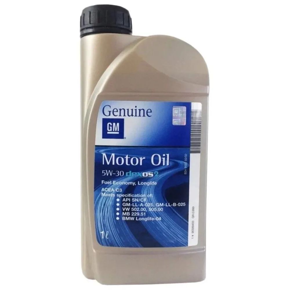 Моторное масло General Motors 5W30 GM Dexos1 Gen2 1л