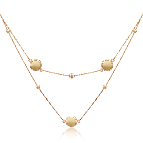 

Колье из комбинированного золота 45 см PLATINA jewelry 07-0218-00-000-1113-64, 07-0218-00-000-1113-64_p