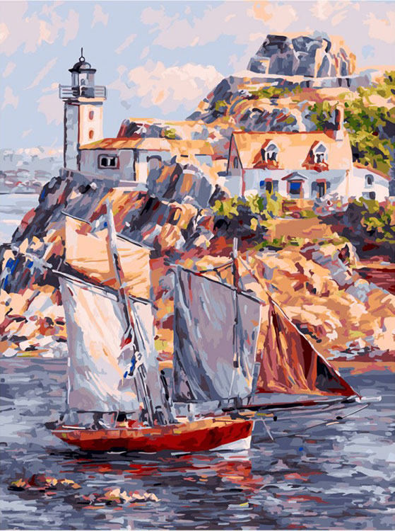 

Картина по номерам Белоснежка Франция. Бретань. Карантек, Франция. Бретань. Карантек