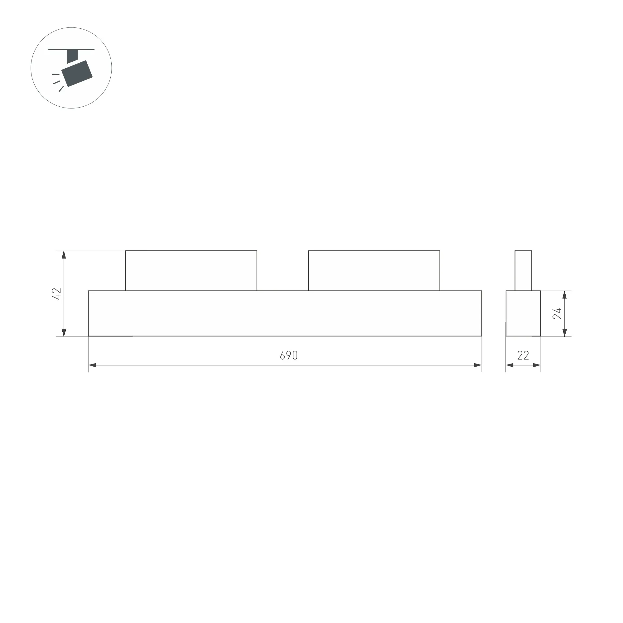 

Arlight Магнитный светильник MAG-ORIENT-FLAT-L690-24W Day4000 (WH, 80 deg, 48V)