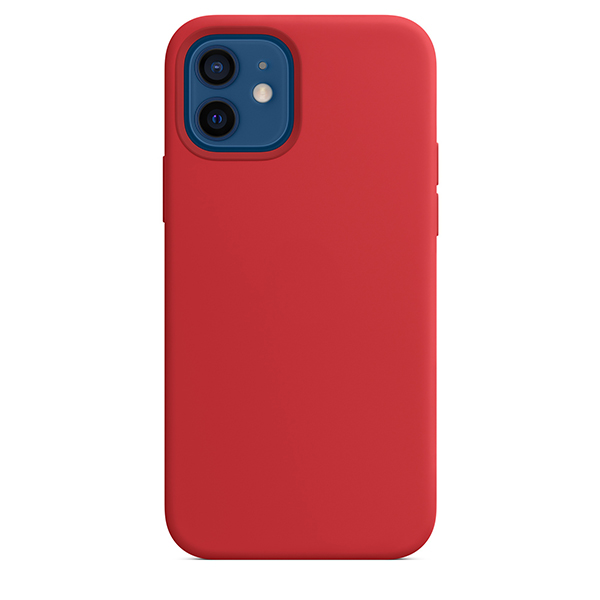 фото Чехол silicon case with magsafe и анимация цвета для iphone 12/12 pro 6.1, красный ademar