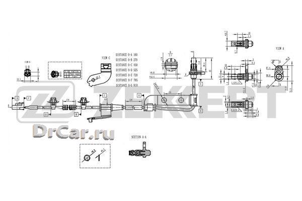 

Zekkert Датчик Abs Задн. Лев. Kia Ceed 06- Pro Ceed 08-