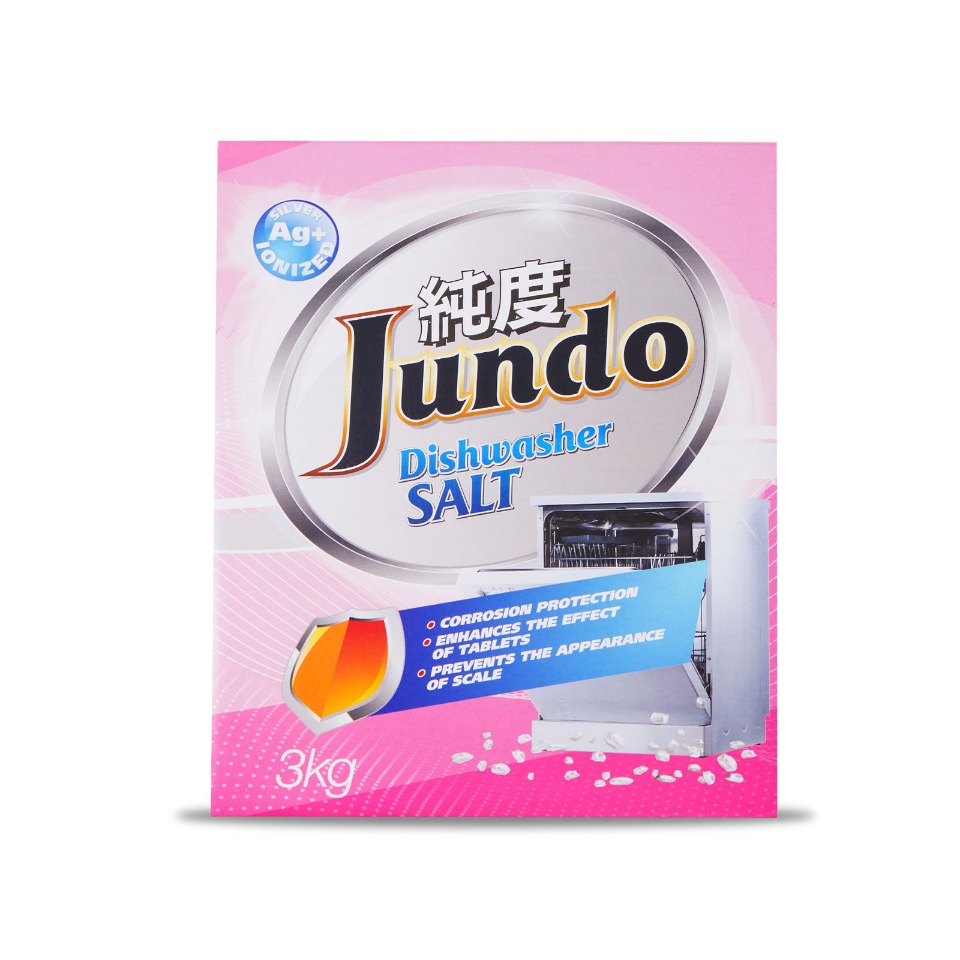 фото Соль для посудомоечных машин ионизированная серебром jundo , 3 кг