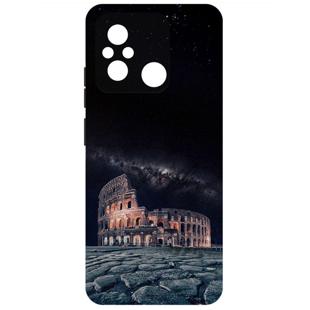 

Чехол-накладка Krutoff Soft Case Италия, Колизей для Xiaomi Redmi 12C черный