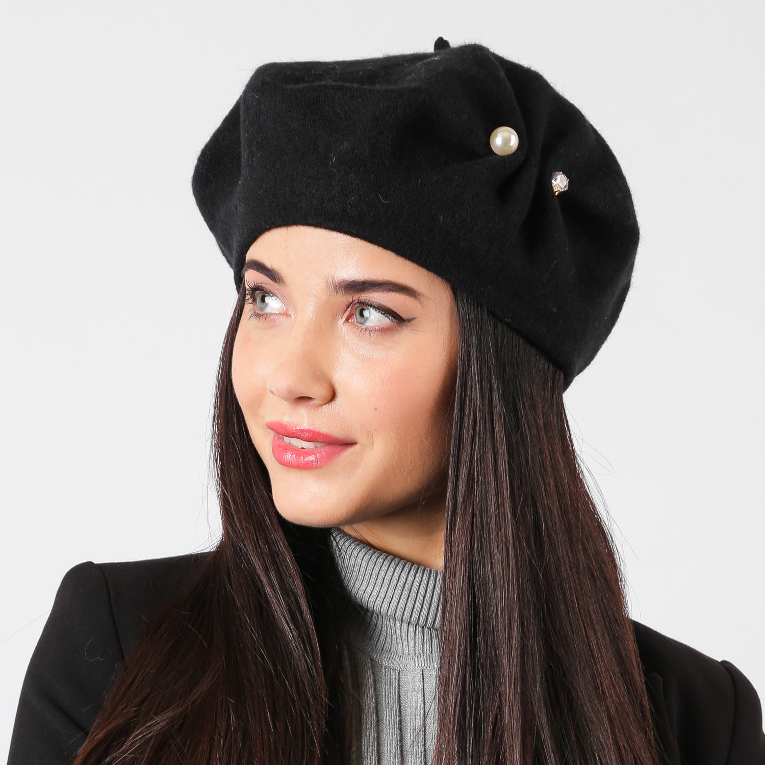 

WB0058-2 Берет жен. 100%шерсть разм.57 FABRETTI, WB0058