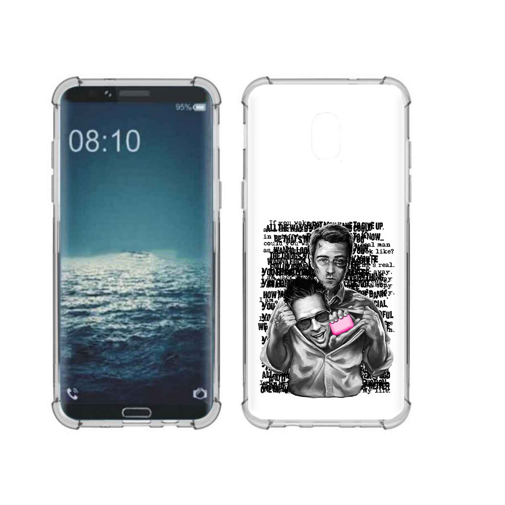

Чехол MyPads Tocco для Samsung Galaxy J3 бойцовский клуб (PT226926.574.242), Прозрачный, Tocco