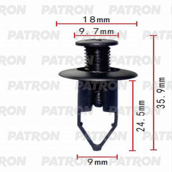 

Клипса Автомобильная PATRON P370026