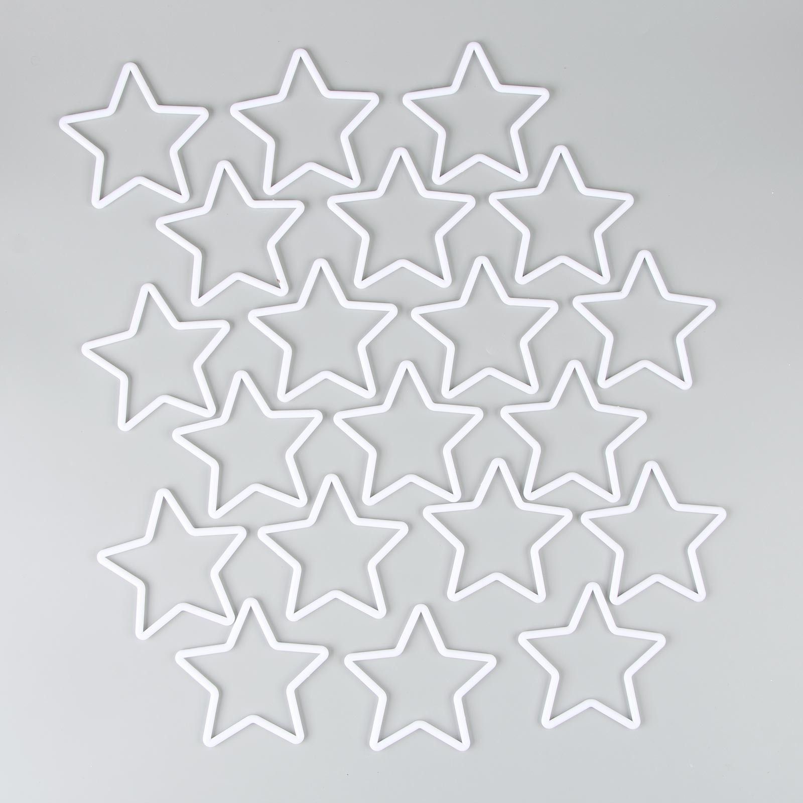 

Основа для творчества и декора "Звезда" набор 20 шт, размер 1 шт 10*10*0,53 см, Белый