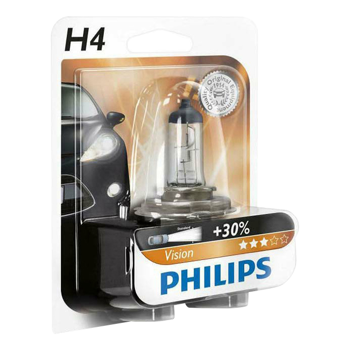 фото Лампа автомобильная philips галогеновая h4 12v 60/55w