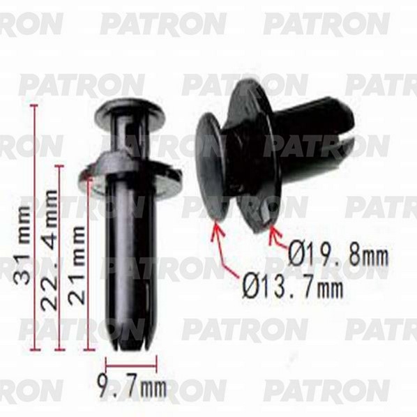 

Клипса Автомобильная PATRON P371259