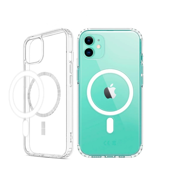 

Чехол с магнитным креплением на Iphone 11, Прозрачный, Apple