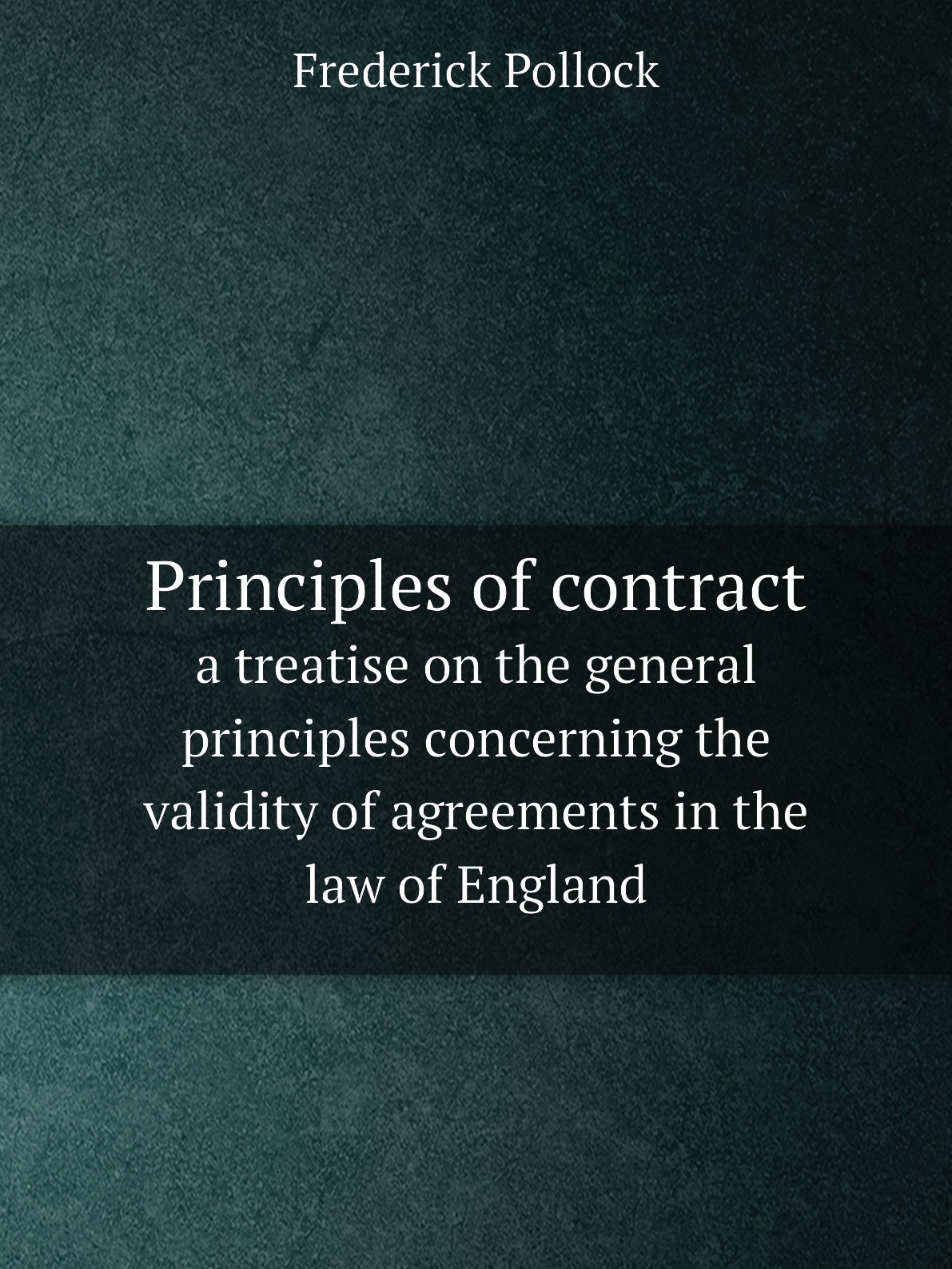 

Principles of contract