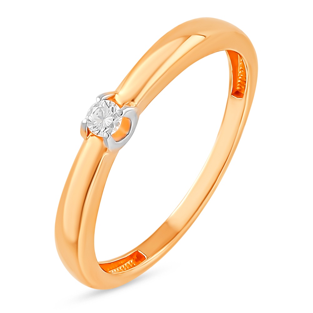 

Кольцо из красного золота с бриллиантом р.  585Gold 101012881, 101012881
